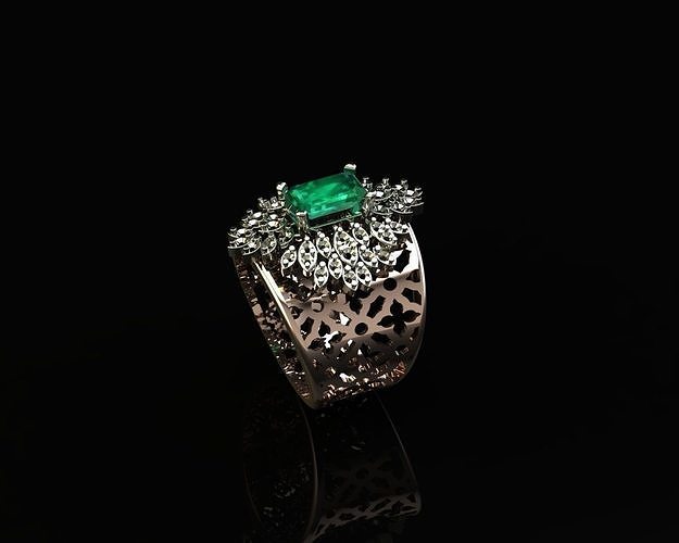 Islamic Art Ring  Free 3D print model
