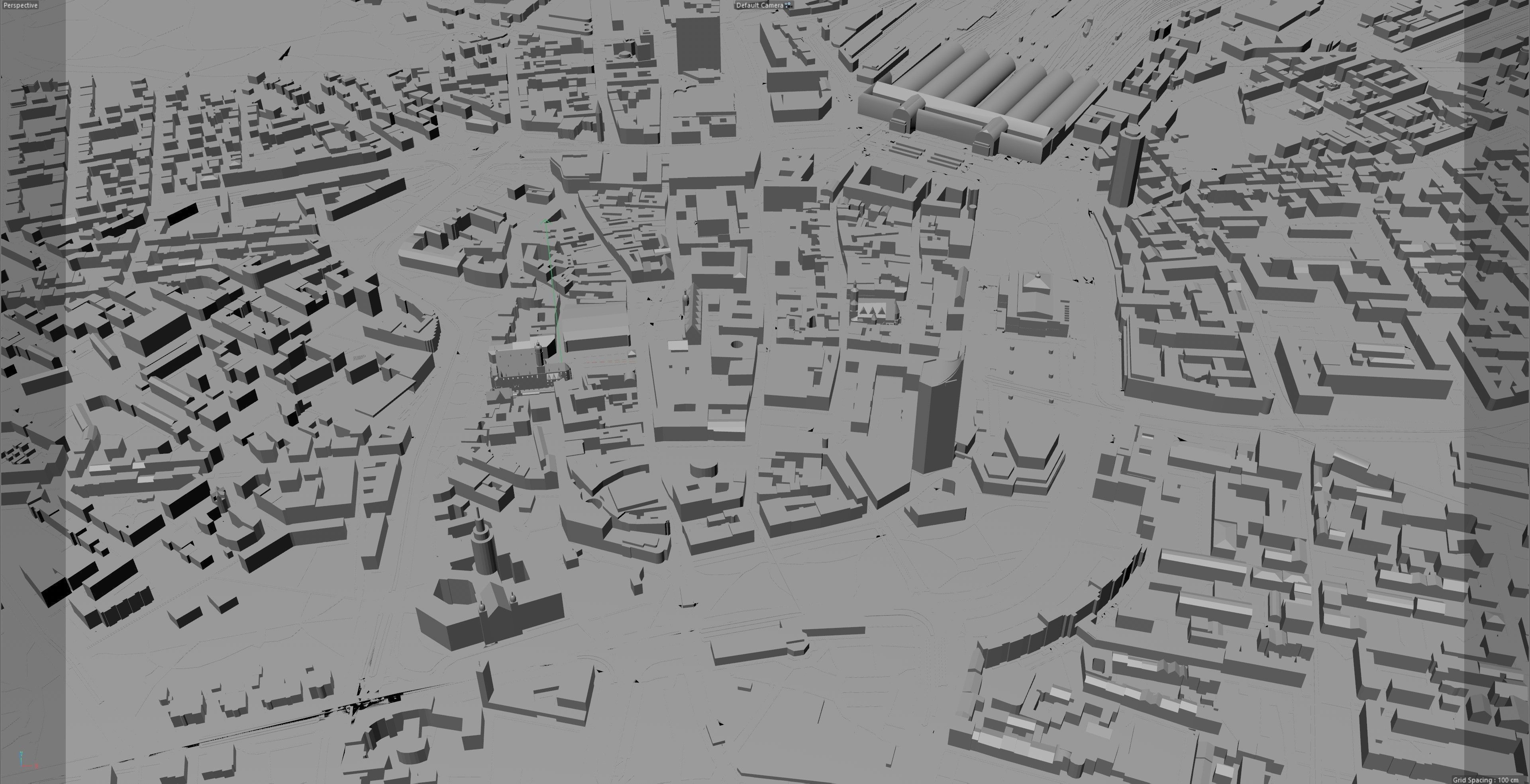 Leipzig City in Germany Low-poly 3D model_15