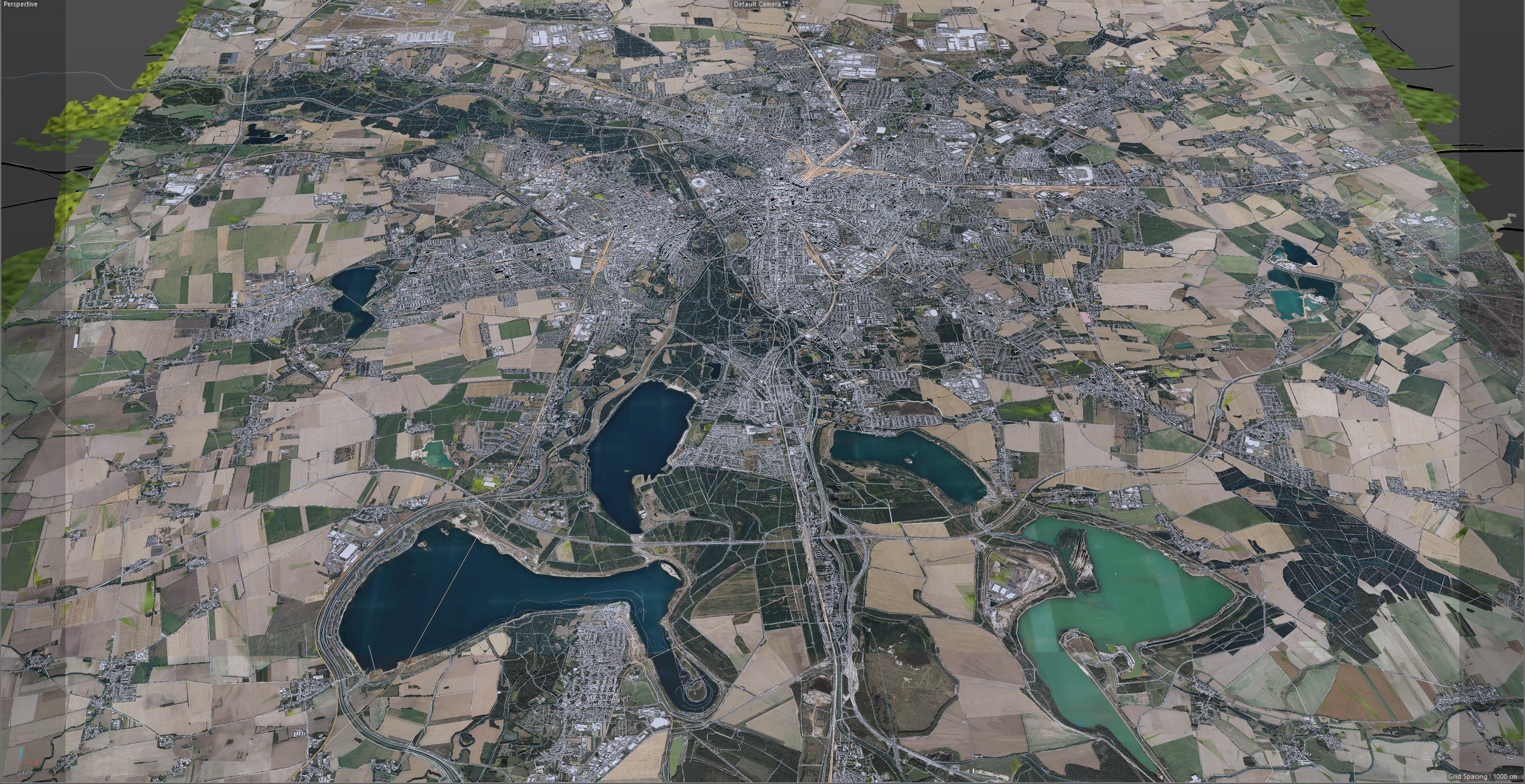 Leipzig City in Germany Low-poly 3D model_12