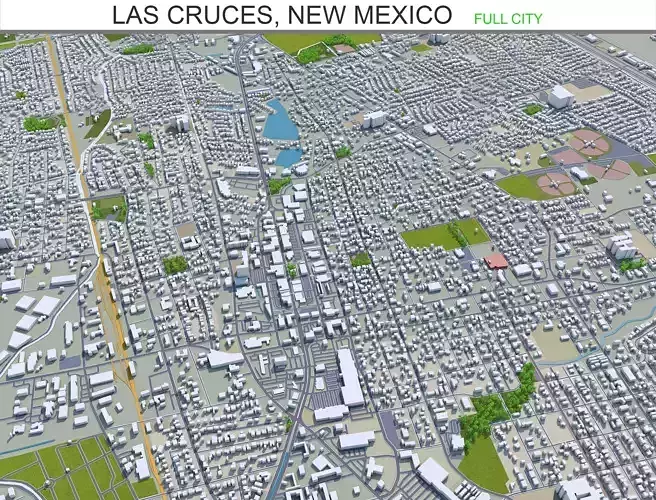 Las Cruces City in New Mexico 50km