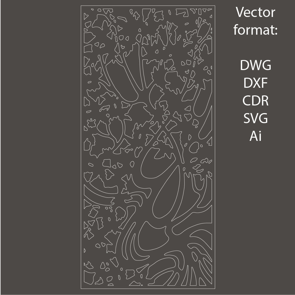 Decorative panel 36 model and vector 3D model_1