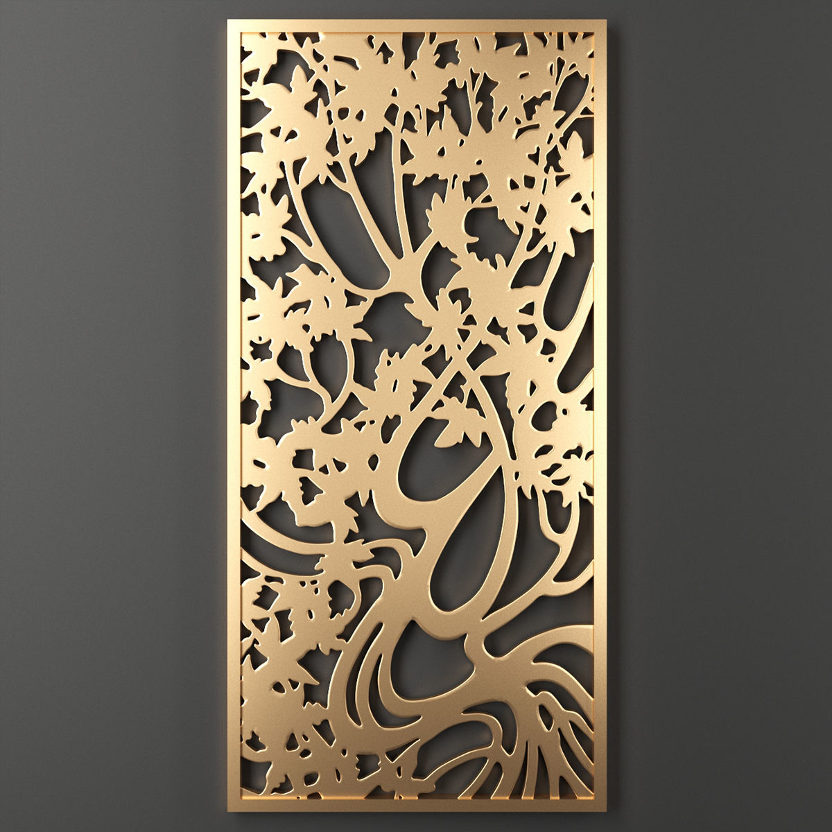 Decorative panel 36 model and vector 3D model_2