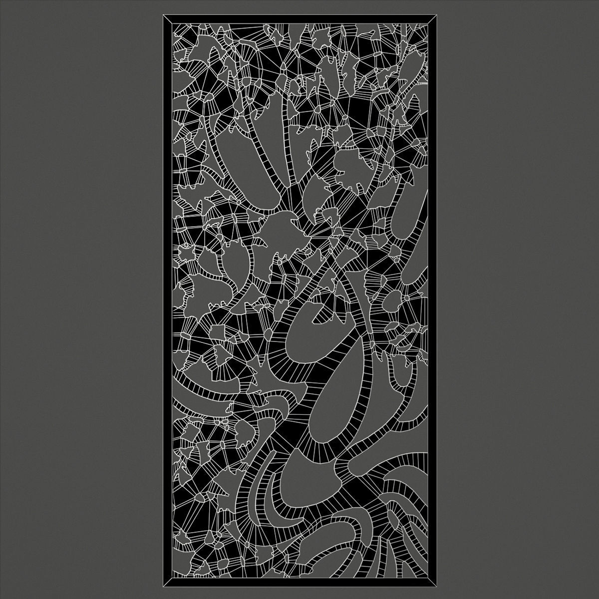 Decorative panel 36 model and vector 3D model_7