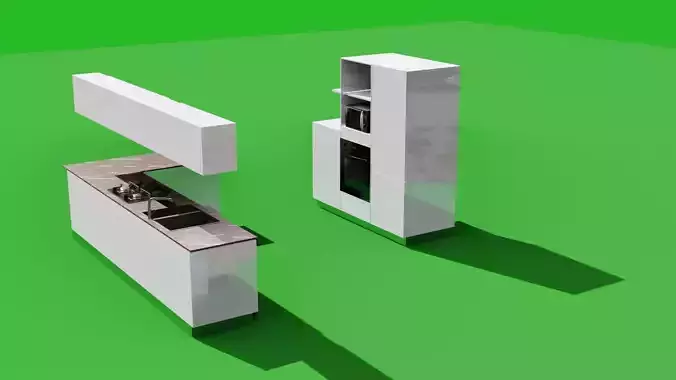 kitchen 3D model modern
