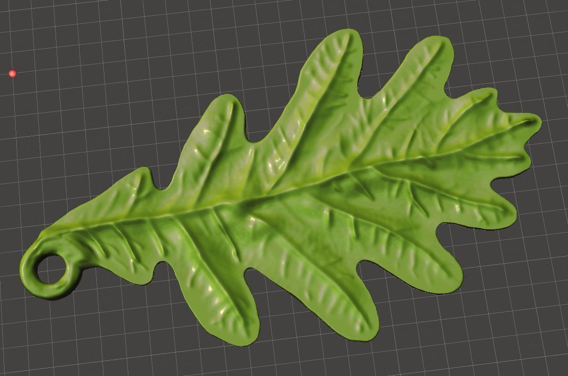 Oak Leaf  3D print model_1