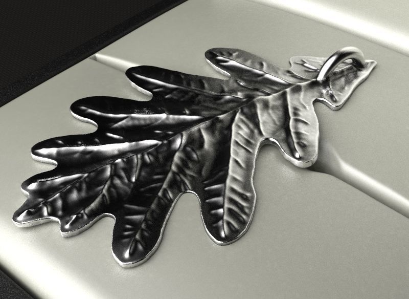 Oak Leaf  3D print model_3