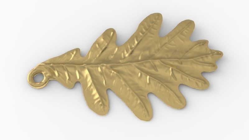 Oak Leaf  3D print model_2