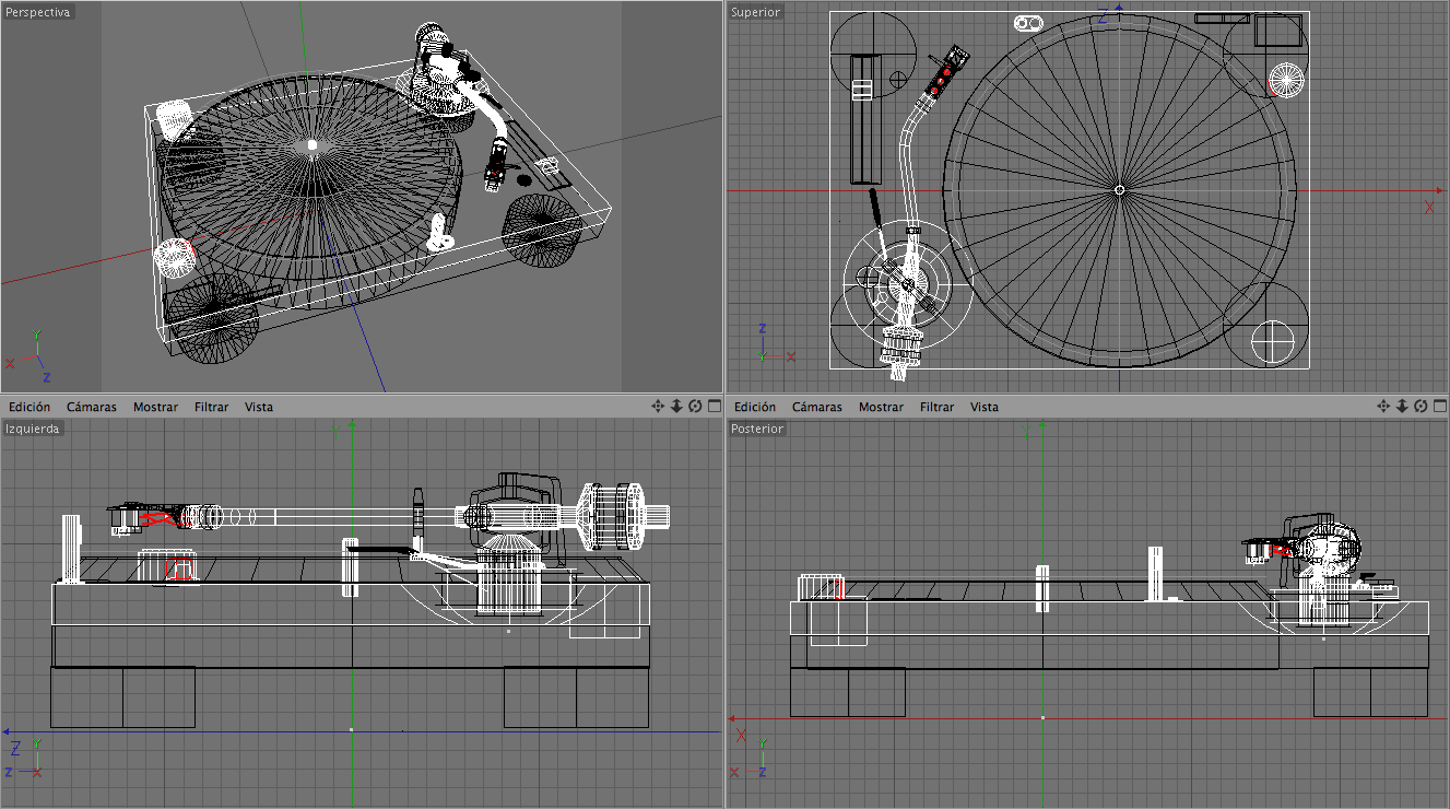 Naone DJ Deck  Low-poly 3D model_5