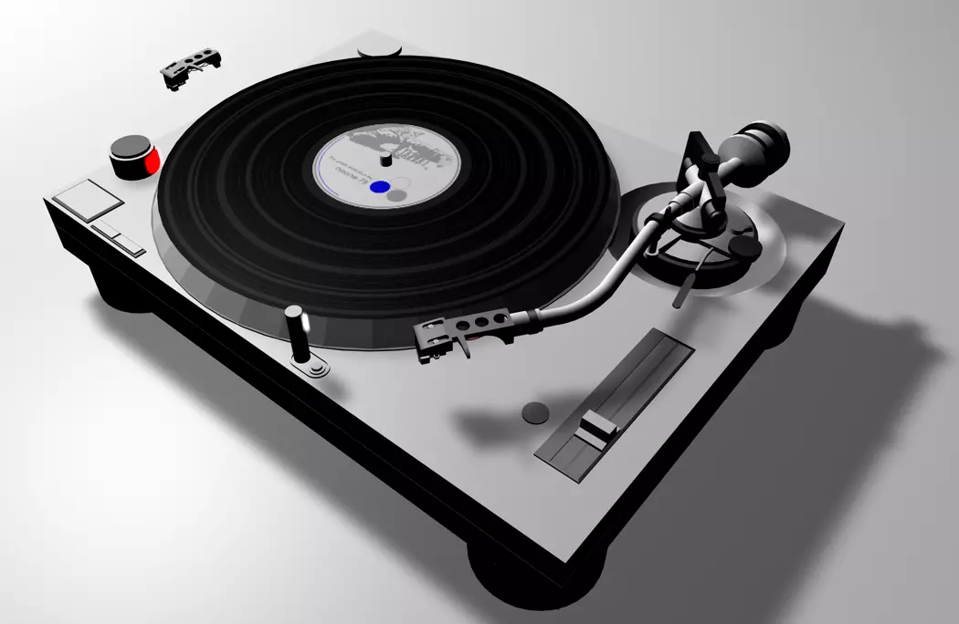 Naone DJ Deck  Low-poly 3D model_0