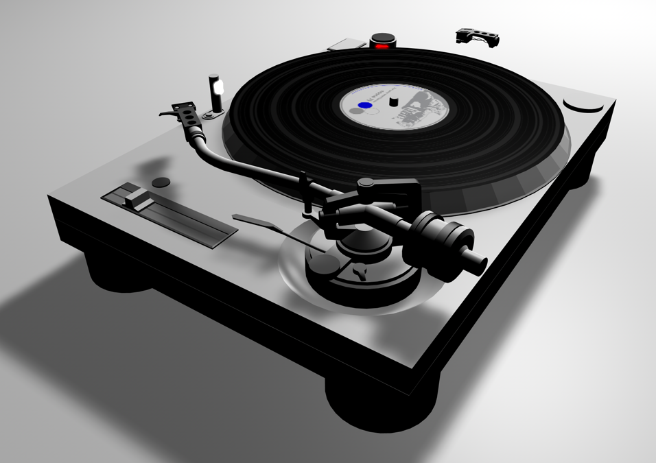 Naone DJ Deck  Low-poly 3D model_1