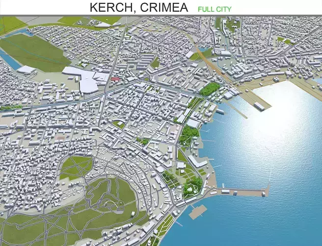 Kerch City in Crimea 80km