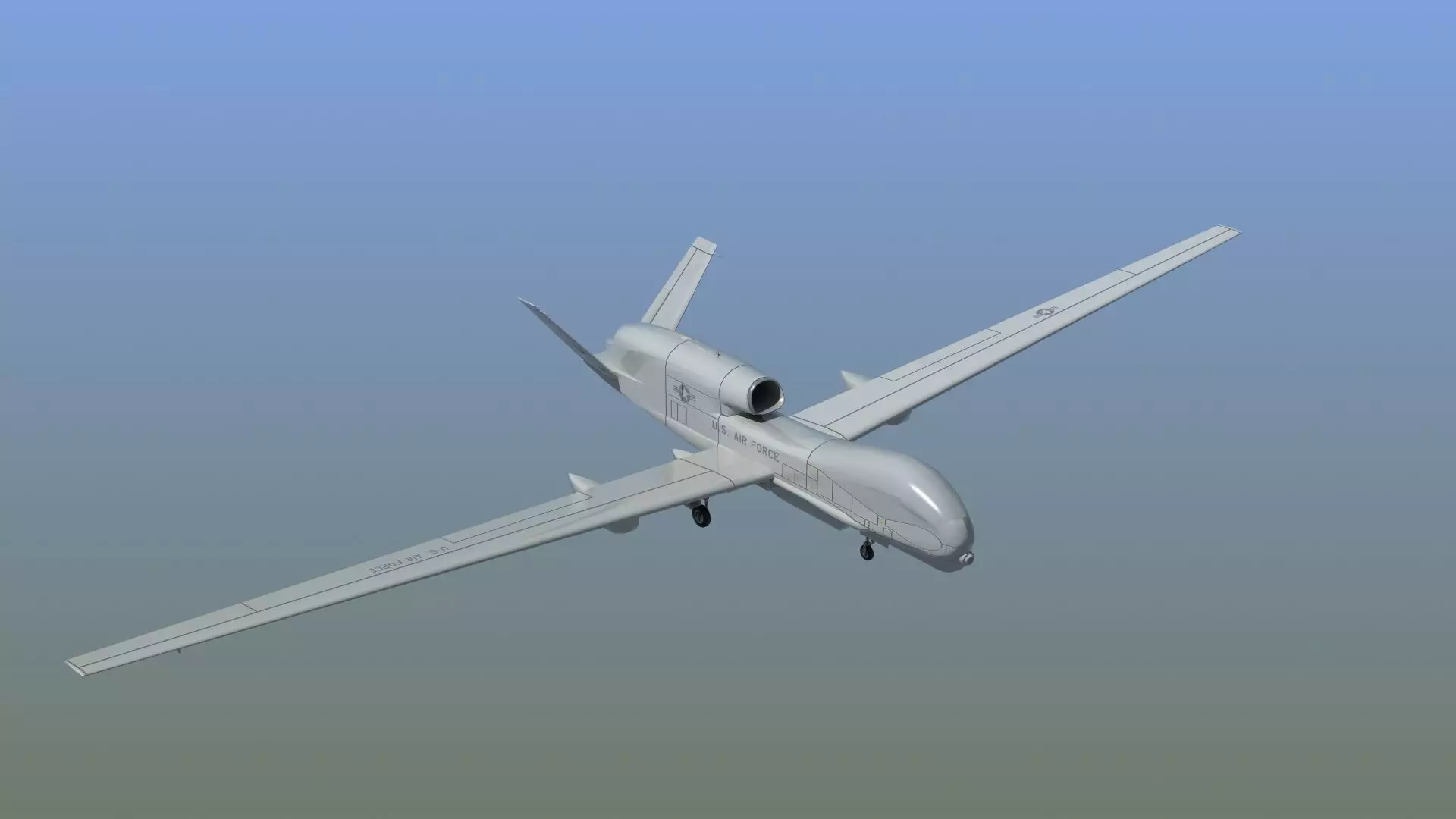 RQ-4 Global Hawk Drone 3D model