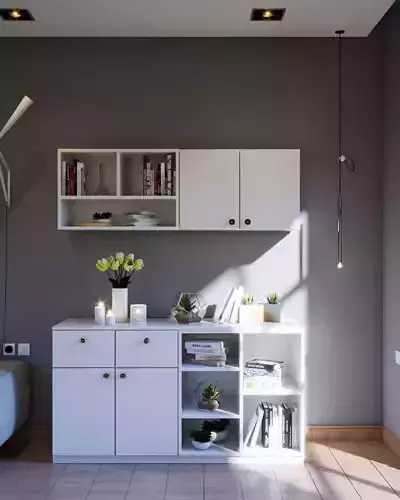 10 CROCKERY UNIT DESIGNS - SKETCHUP AND VRAY 3D model