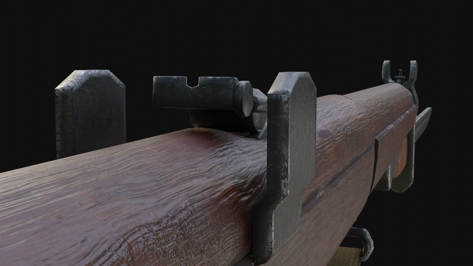 Lee Enfield MK III and Bayonet Free low-poly 3D model_5