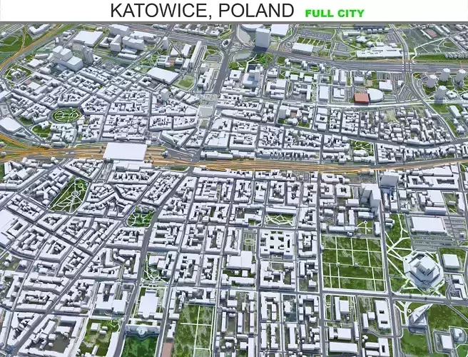 Katowice City in Poland