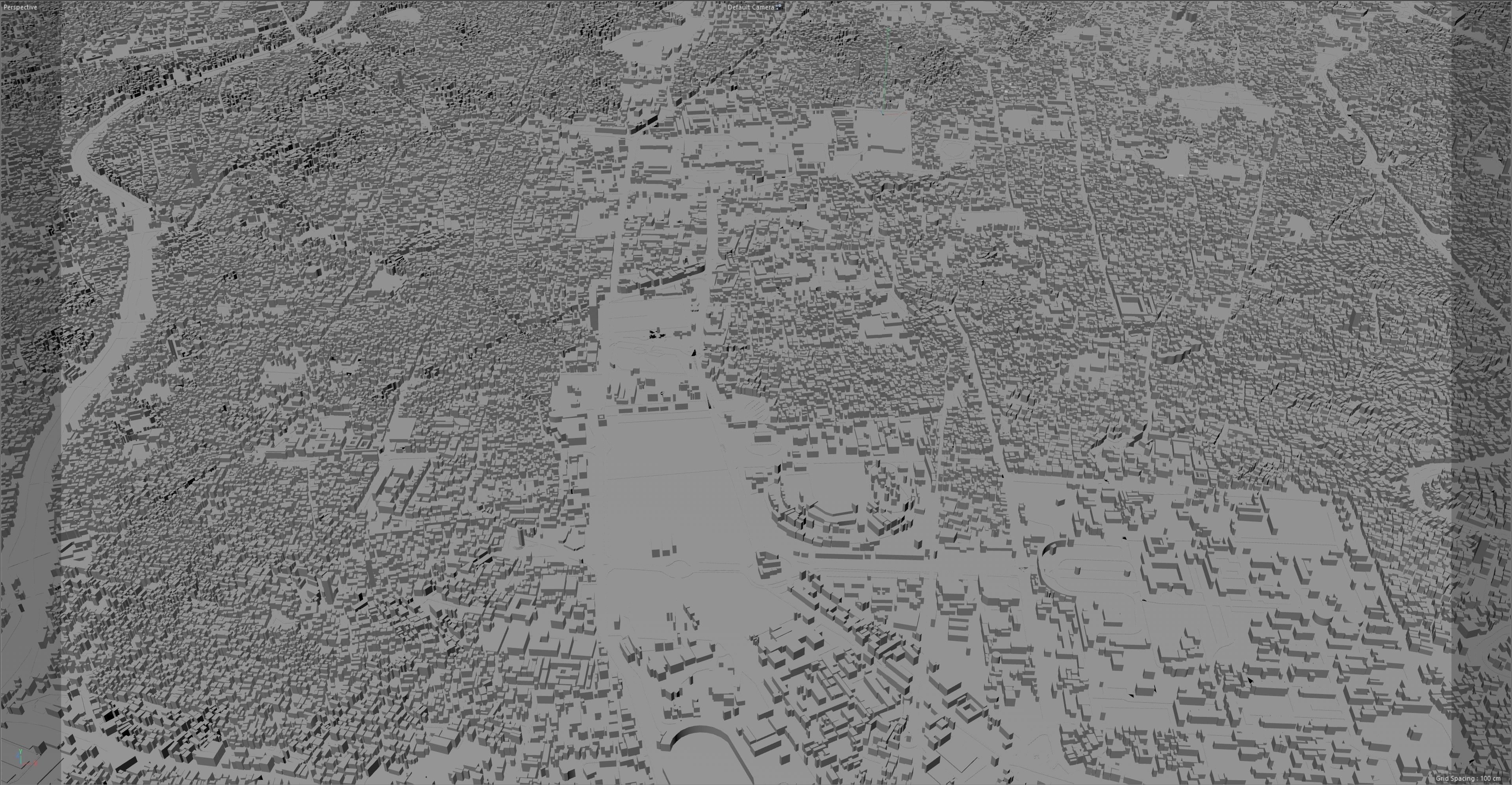 Kathmandu City in Nepal 40km Low-poly 3D model_13