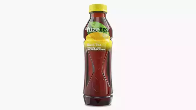 Fuze Tea Bottle Low-poly 3D model