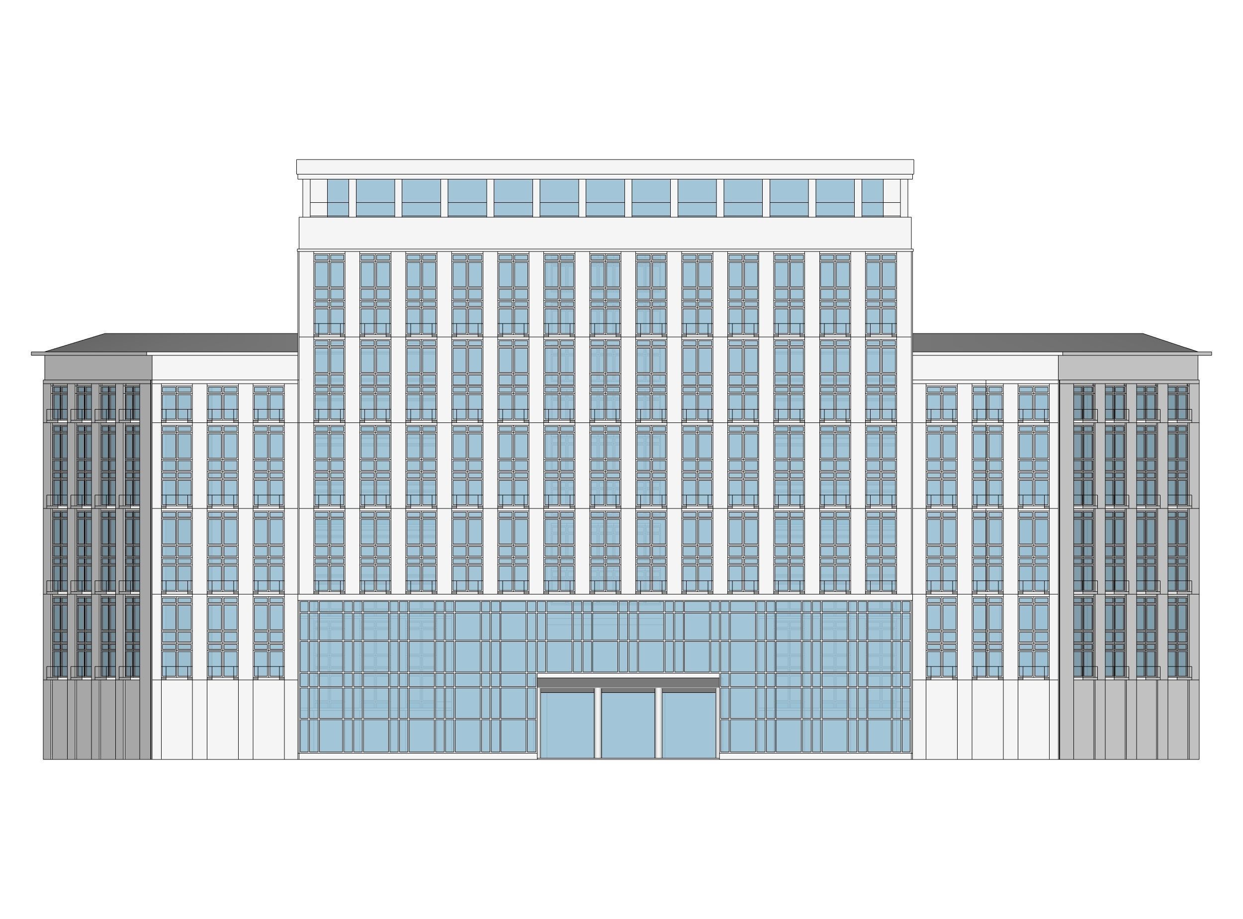 Hotel building 3D model_15