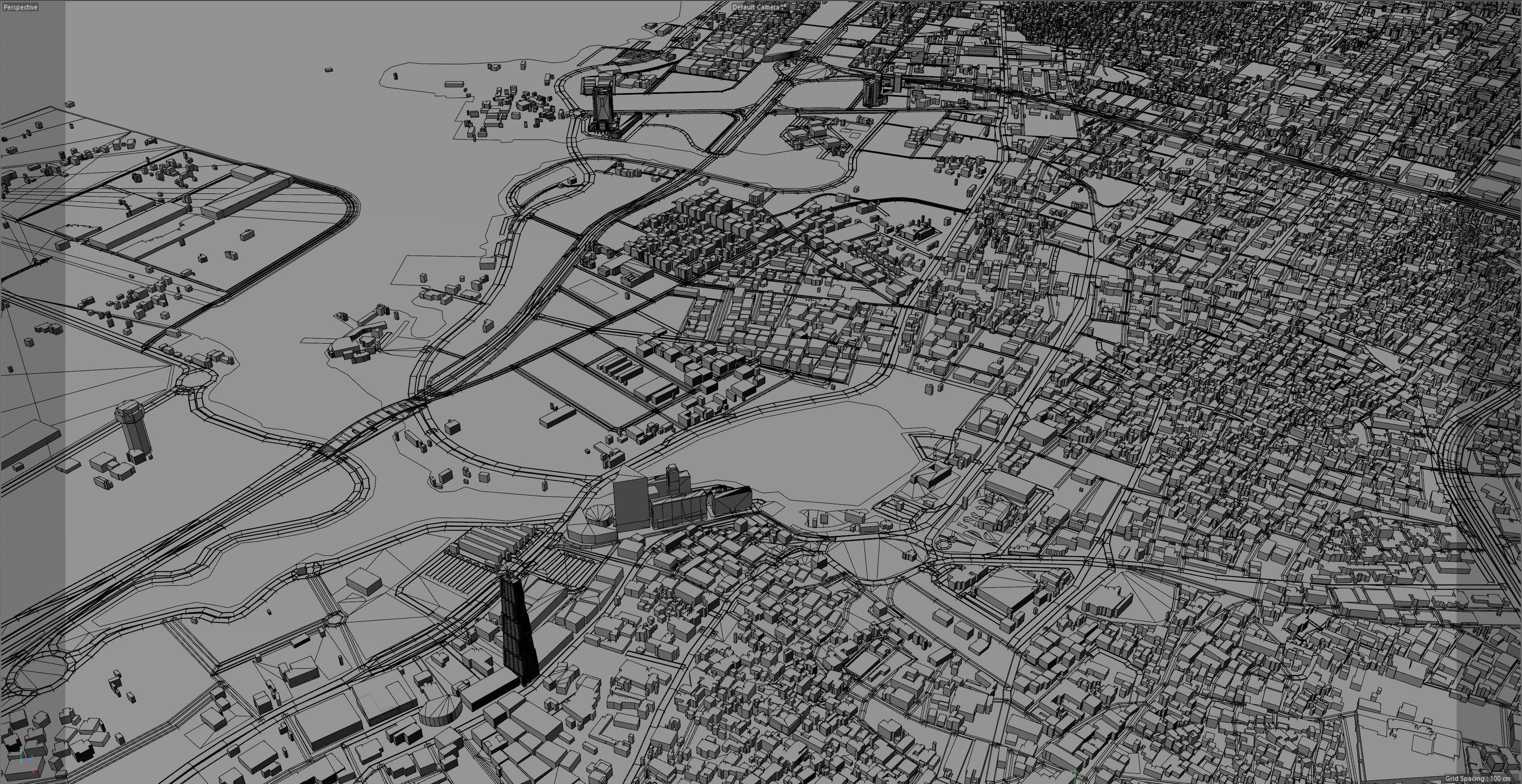 Jeddah Full City in Saudi Arabia Low-poly 3D model_16