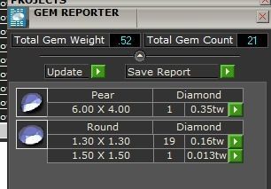 pear emerald rin 3D print model_8