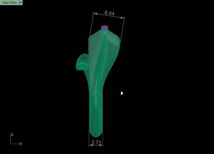 pear emerald rin 3D print model_7