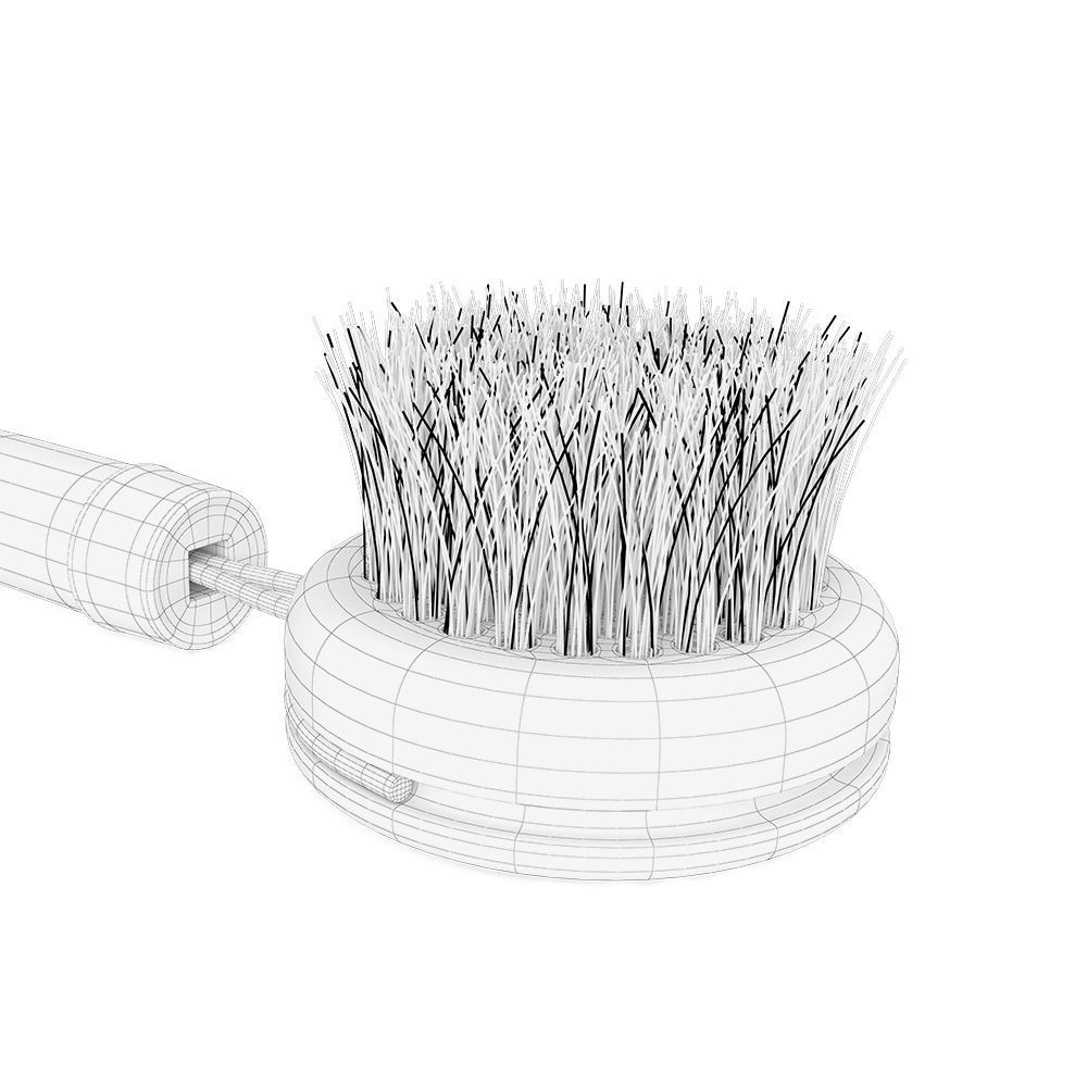 Wooden Dish Brush 3D model_7