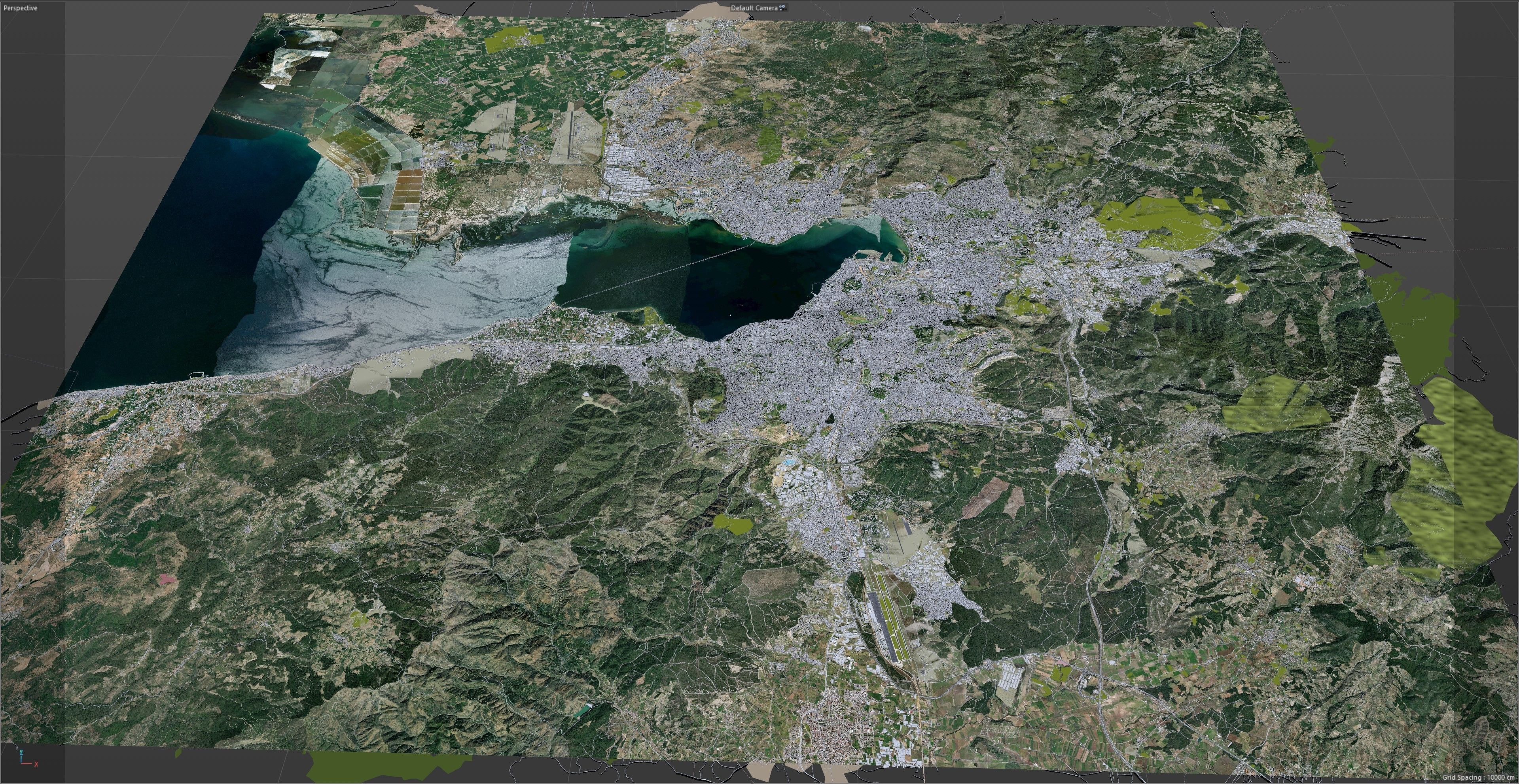 Izmir City in Turkey Low-poly 3D model_17