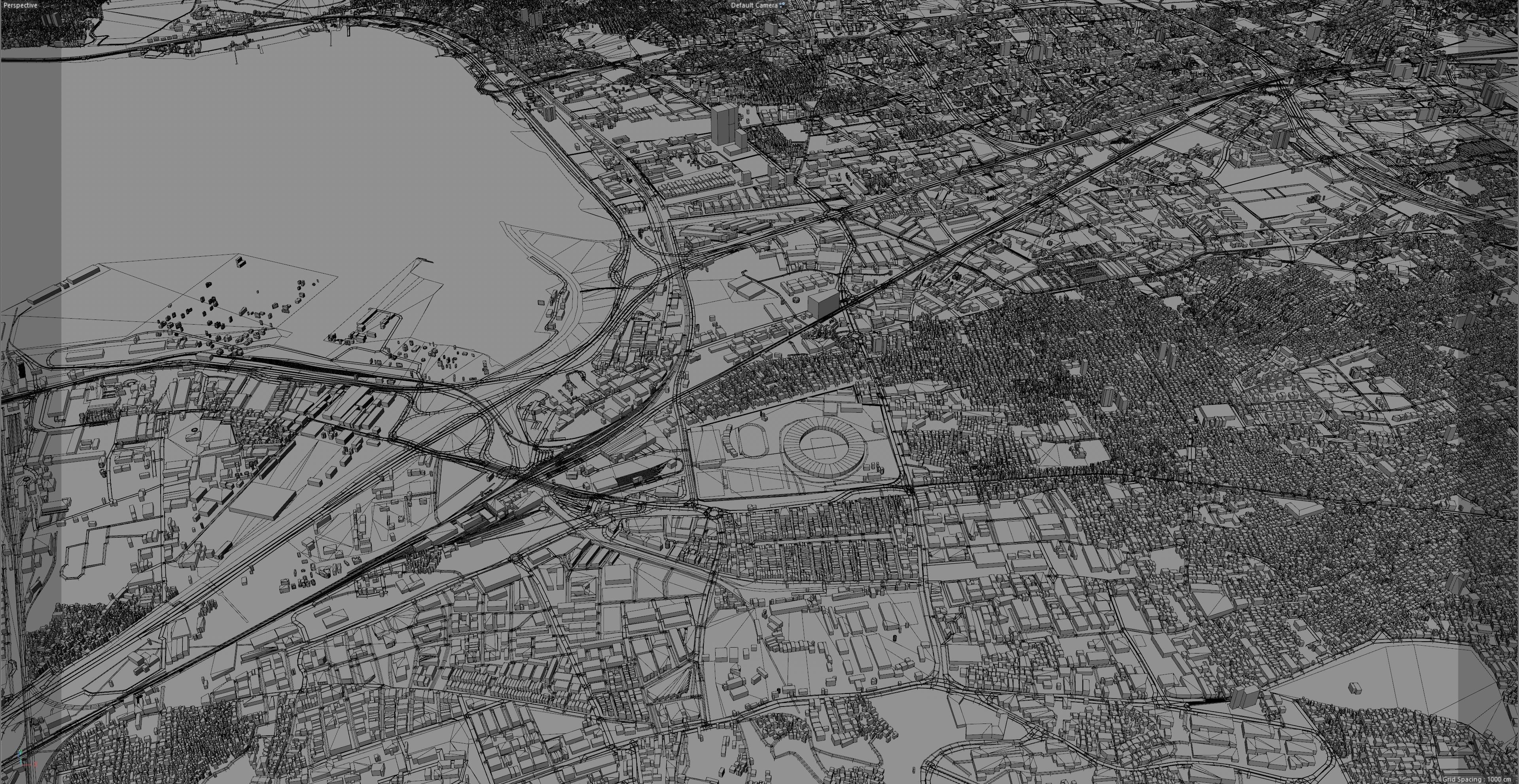 Izmir City in Turkey Low-poly 3D model_20