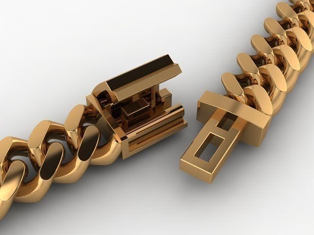 Cuban Chain Bracelet Necklace Link SIZE 6MM Width 3D print model