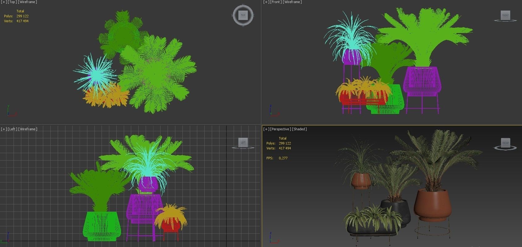 Plants Collection 01 3D model_5