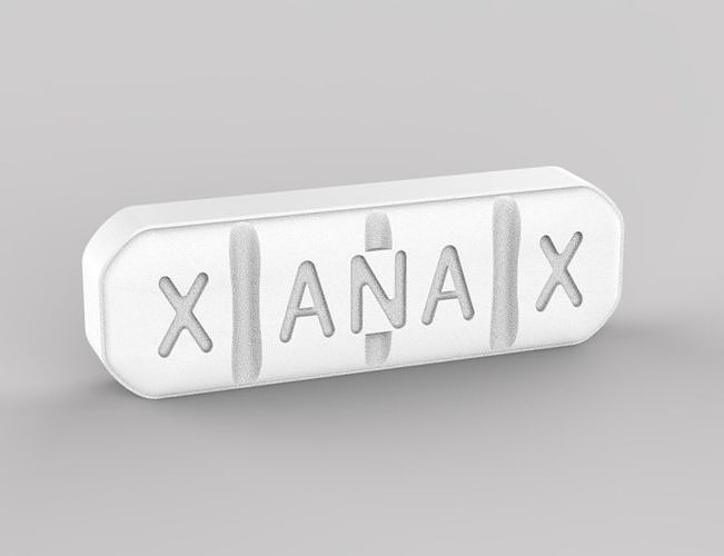 Xanax 2mg pill 3D print model