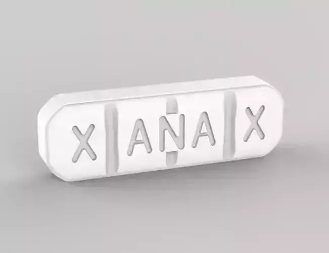 Xanax 2mg pill 3D print model
