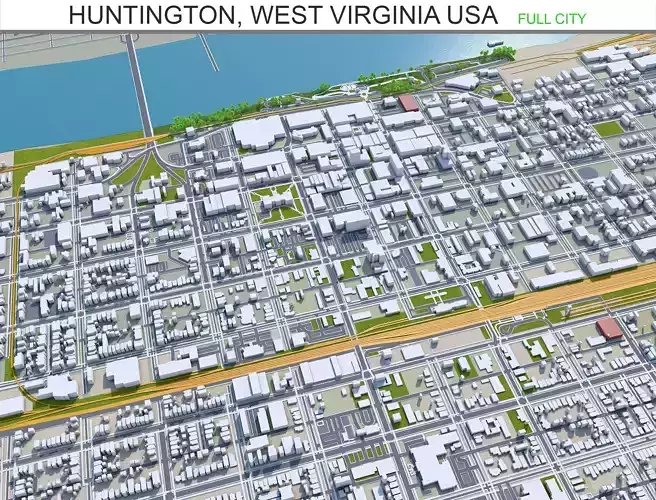Huntington City in West Virginia 30km