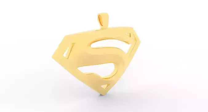 S Logo Pendant Gold - Version 1