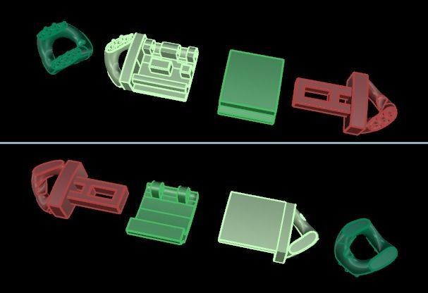 Cuban Diamond Chain Bracelet Necklace Link SIZE 8MM Width 3D print model_5