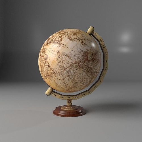 Globe Low-poly 3D model