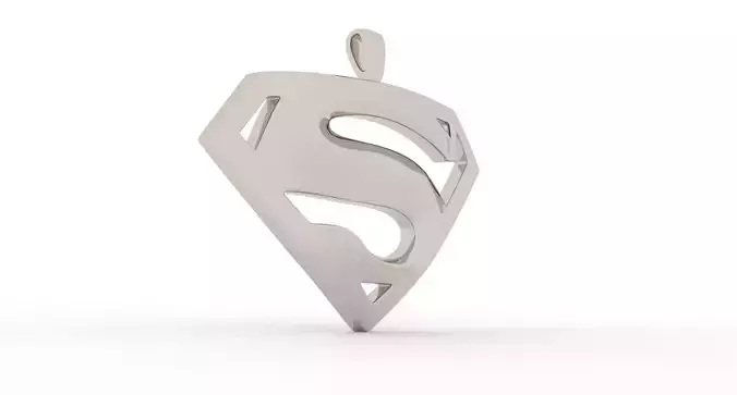 S Logo Pendant Platinum - Version 1