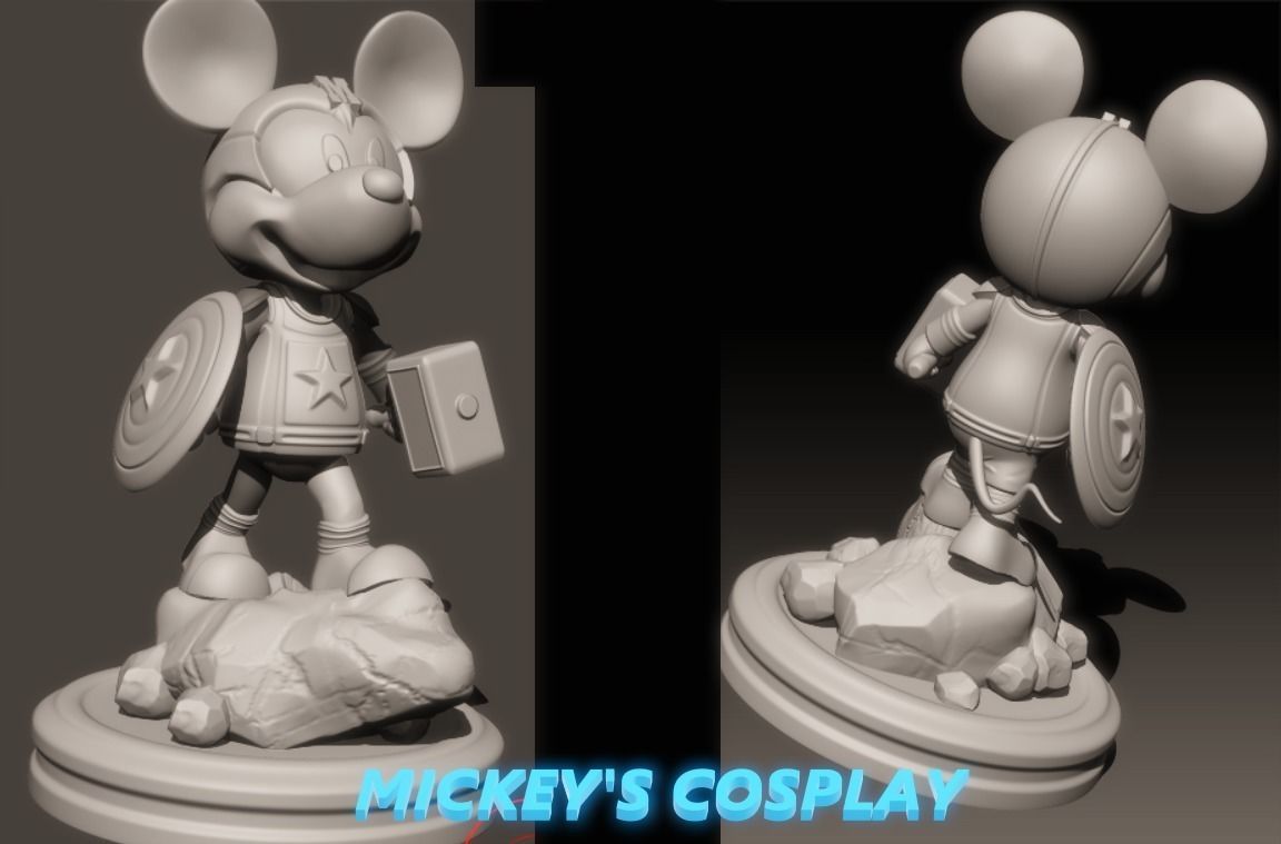 Captain Mickey 3D print model_4