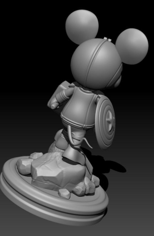 Captain Mickey 3D print model_3