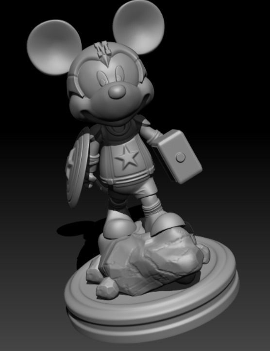 Captain Mickey 3D print model_2