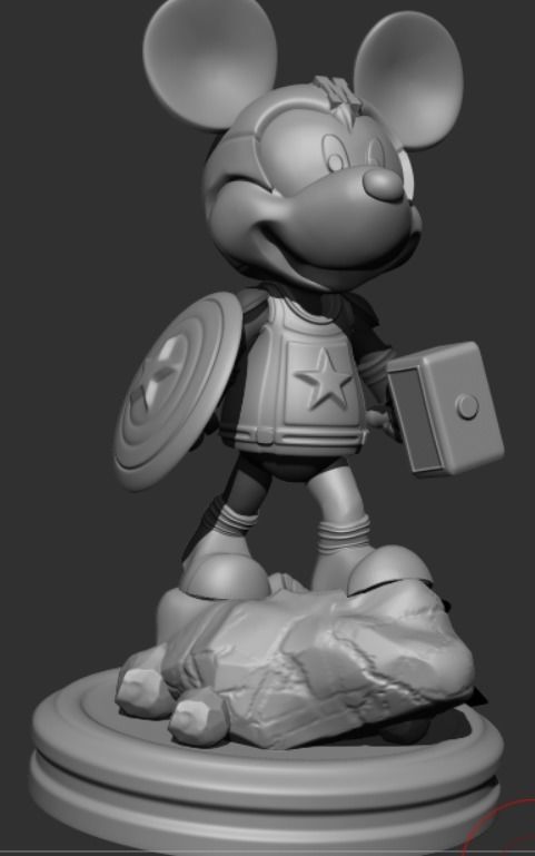 Captain Mickey 3D print model_5