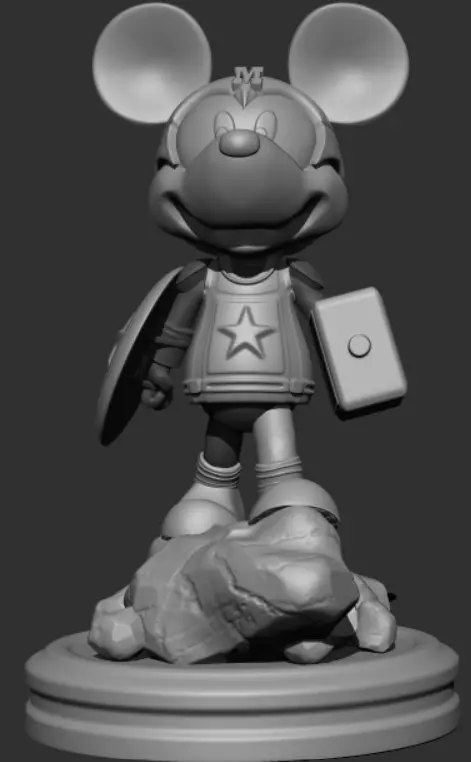 Captain Mickey 3D print model_0