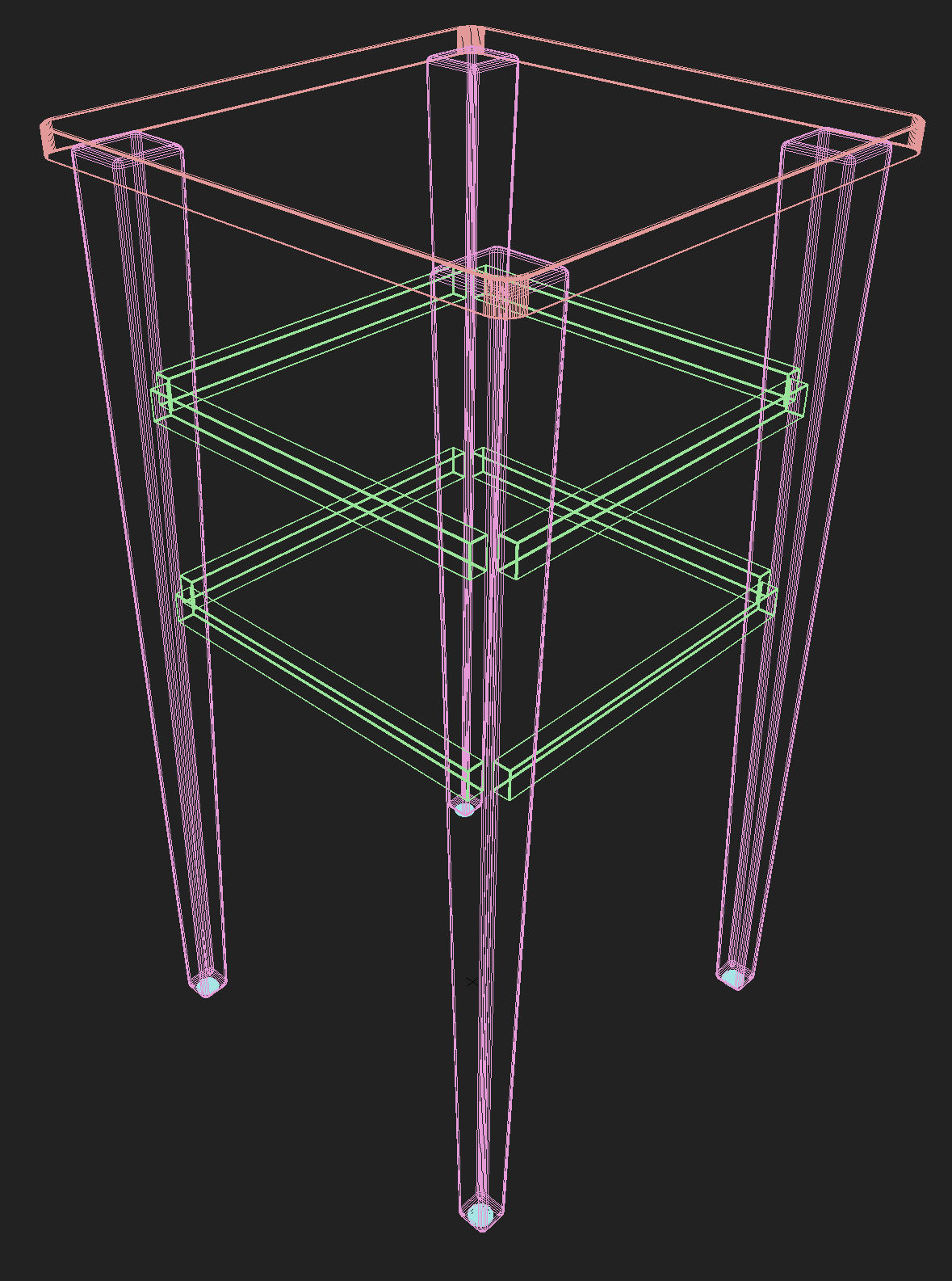 Vintage Bar Stool 3D model_5