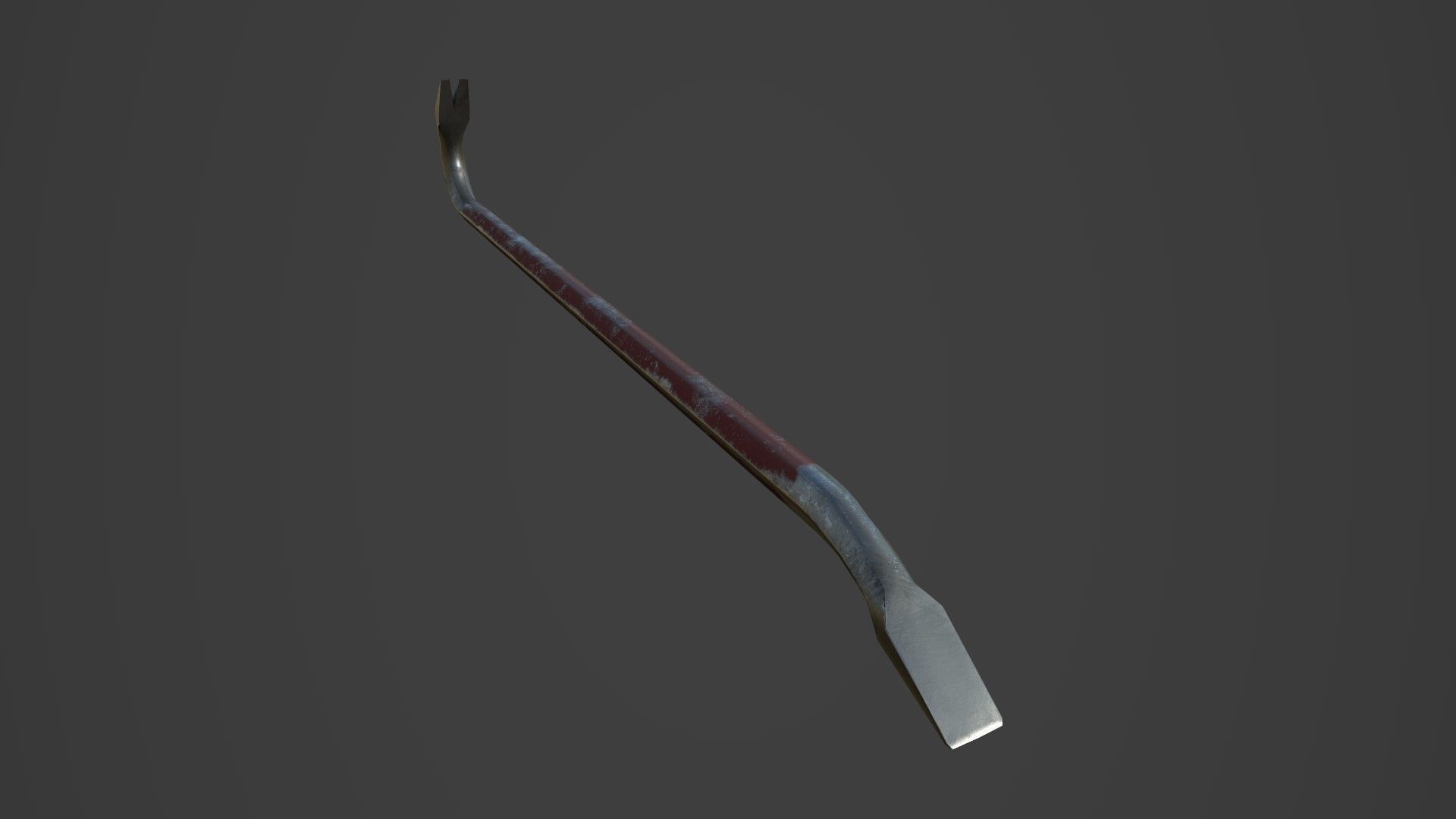 Crowbar five color options Low-poly 3D model_15