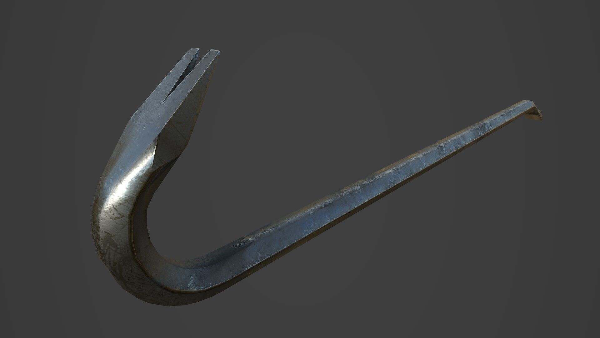 Crowbar five color options Low-poly 3D model_13