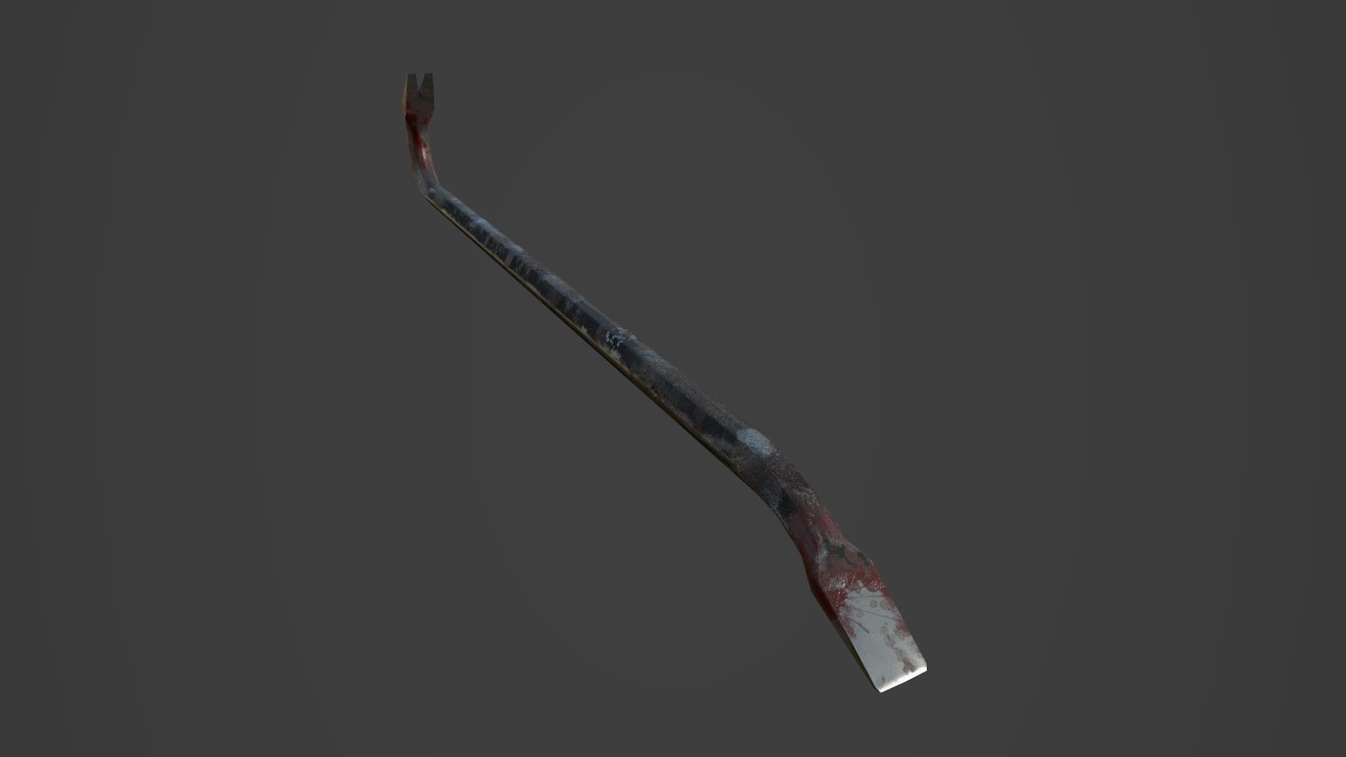 Crowbar five color options Low-poly 3D model_14