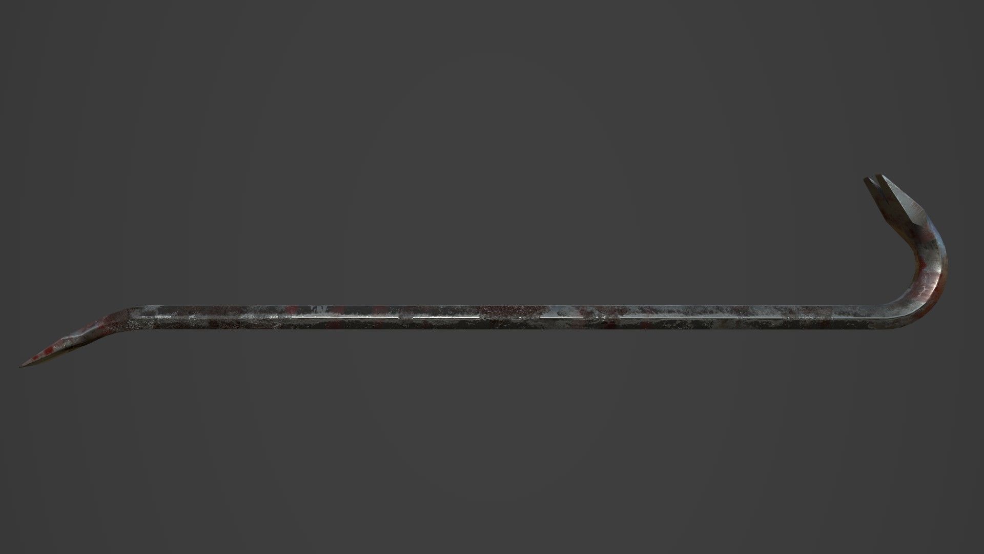 Crowbar five color options Low-poly 3D model_19