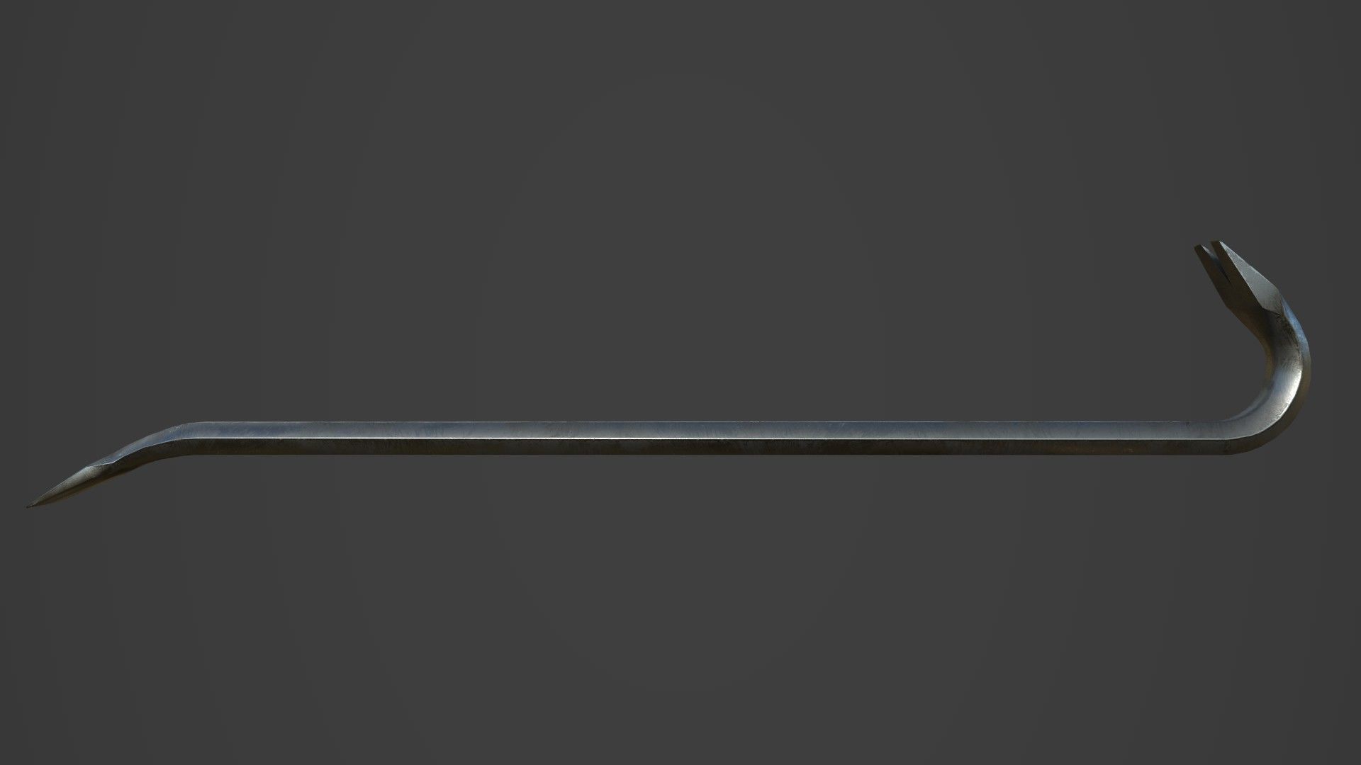 Crowbar five color options Low-poly 3D model_23