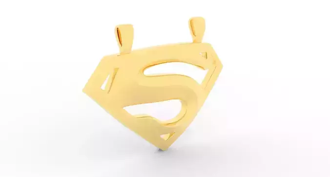 S Logo Pendant Gold - Version 2