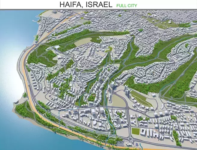 Haifa City Israel 20km
